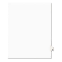 Load image into Gallery viewer, Preprinted Legal Exhibit Side Tab Index Dividers, Avery Style, 10-tab, 47, 11 X 8.5, White, 25-pack, (1047)
