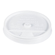 Load image into Gallery viewer, Plastic Lids, For 16oz Hot-cold Foam Cups, Sip-thru Lid, White, 1000-carton

