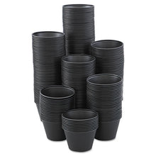 Load image into Gallery viewer, Polystyrene Portion Cups, 4 Oz, Black, 250-bag, 10 Bags-carton
