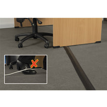 Load image into Gallery viewer, Medium-duty Floor Cable Cover, 2.75 X 0.5 X 6 Ft, Black
