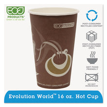 Load image into Gallery viewer, Evolution World 24% Recycled Content Hot Cups - 16oz., 50-pk, 20 Pk-ct
