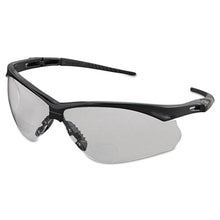 Load image into Gallery viewer, V60 Nemesis Rx Reader Safety Glasses, Black Frame, Clear Lens, +2.5 Diopter Strength
