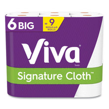 Load image into Gallery viewer, Signature Cloth Choose-a-sheet Kitchen Roll Paper Towels, 2-ply, 11 X 5.9, White, 78 Sheets-roll, 6 Roll-pack, 4 Packs-carton
