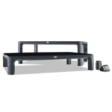 Load image into Gallery viewer, Adjustable Monitor Stand, 16&quot; X 12&quot; X 1.75&quot; To 5.5&quot;, Black, Supports 20 Lbs
