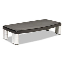 Load image into Gallery viewer, Extra-wide Adjustable Monitor Stand, 20&quot; X 12&quot; X 1&quot; To 5.78&quot;, Silver-black, Supports 40 Lbs

