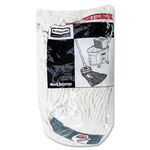 Load image into Gallery viewer, Web Foot Shrinkless Looped-end Wet Mop Head, Cotton-synthetic, Medium, White
