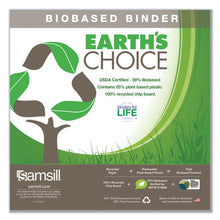 Load image into Gallery viewer, Earth&#39;s Choice Biobased Economy Round Ring View Binders, 3 Rings, 3&quot; Capacity, 11 X 8.5, Lime
