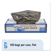 Load image into Gallery viewer, Total Recycled Content Plastic Trash Bags, 45 Gal, 1.5 Mil, 40&quot; X 48&quot;, Brown-black, 100-carton
